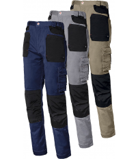 PANTALON STRETCH GRIS/NEGRO 8730B T-3XL