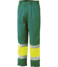 PANTALON ALTA VISIBILIDAD VERDE/AMARILLO T-XXL
