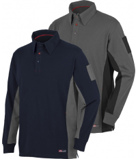 POLO STRETCH M/LARGA AZUL/GRS.8173 T-XL