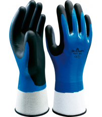 GUANTE NITRILO SHOWA 377 T-06/S AZUL