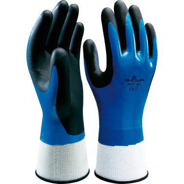 GUANTE NITRILO SHOWA 377 T-06/S AZUL