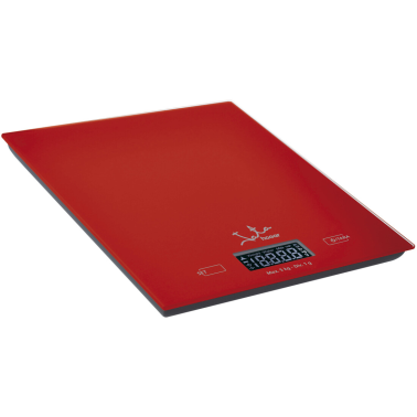 729R BASCULA DE COCINA ROJA CRISTAL TEMPERIT JATA