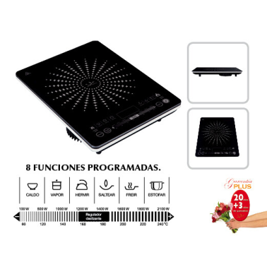 VIN145 PLACA DE INDUCCION 2100W JATA