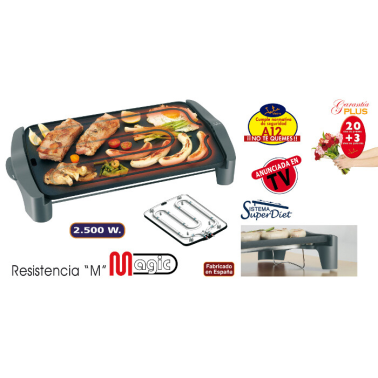 GR555A PLANCHA DE ASAR ELECTRICA 2500W JATA