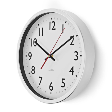 CLWA110WT RELOJ DE PARED BASICO ø30cm NEDIS