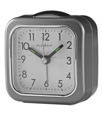 CLDK005GY RELOJ DESPERTADOR ANALOGICO GRIS NEDIS