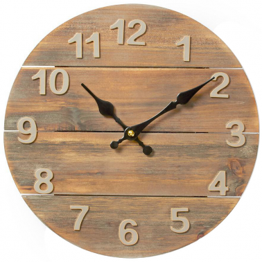 CLWA002WD30 RELOJ DE PARED CIRCULAR ø30cm MADERA