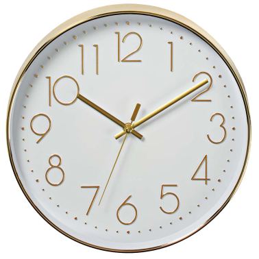 CLWA015PC30GD RELOJ DE PARED CIRCULAR ø30cm DORADO