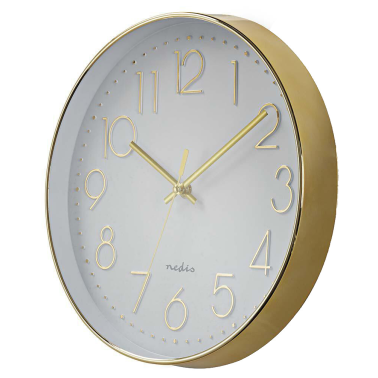 CLWA015PC30GD RELOJ DE PARED CIRCULAR ø30cm DORADO