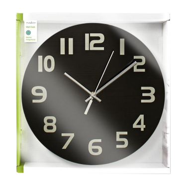 CLWA006GL30BK RELOJ DE PARED CIRCULAR ø30cm NEGRO