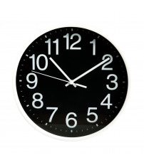 93.342 RELOJ DE PARED NEGRO 25cm ELECTRO DH