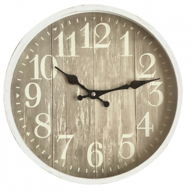 93.337 RELOJ DE PARED EFECTO MADERA 30cm ELECTRO DH
