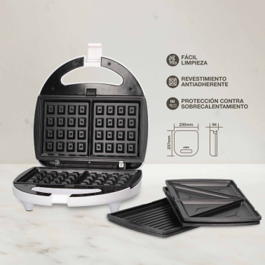 400065001 SANDWICHERA DOBLE PIPU 3 PLACAS GSC