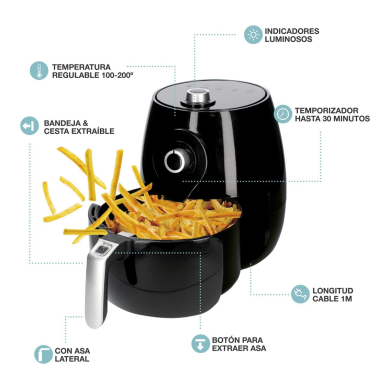 400035012 FREIDORA DE AIRE NARIA 5L 1450W GSC