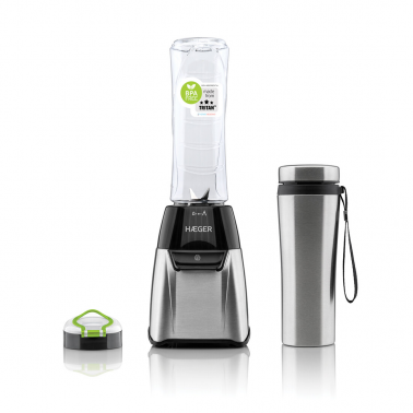 LQ-350.008A BATIDORA DE VASO CON JARRA TERMICA 600ml SPORTS INOX HAEGER