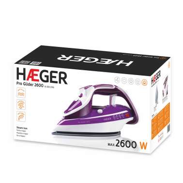 SI-260.011B PLANCHA DE VAPOR CERAMICA 2600W PRO GLIDER HAEGER