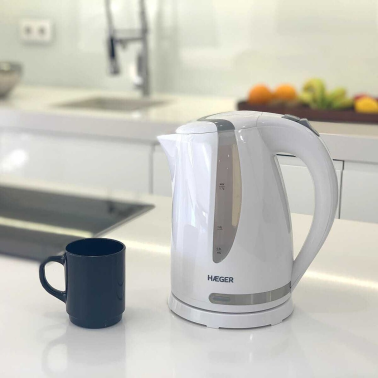 EK-22W.022A HERVIDOR ELECTRICO 1,7L 2200W BASE ROTATIVA WHITENESS HAEGER