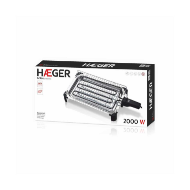 GR-200.006 PARRILLA ELECTRICA 2000W 395x240mm GRILLIE HAEGER