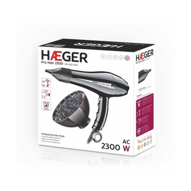 HD-230.011B SECADOR DE PELO PROFESIONAL 2300W PRO HAIR 2300 HAEGER