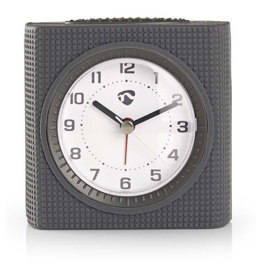 CLDK004GN RELOJ DESPERTADOR ANALOGICO GRIS NEDIS