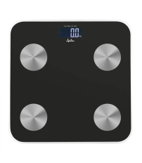 HBAS1155 BASCULA DE BAÑO DIGITAL NEGRA CON ANALIZADOR JATA