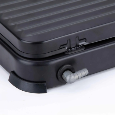 JECG2703 COCINA DE GAS NEGRA CON TAPA 3 FUEGOS JATA