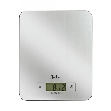 719 BASCULA DE COCINA INOX CON RELOJ Y TEMPORIZADOR 15Kg JATA