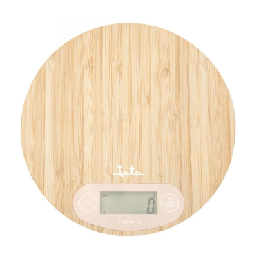 HBAL1110 BASCULA DE COCINA REDONDA BAMBU 5Kg JATA
