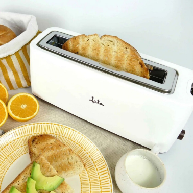 TT579 TOSTADORA 1 RANURA BOCA ANCHA BLANCA 900W JATA