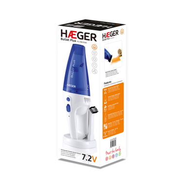 PV-45G.004A ASPIRADOR DE MANO RECARGABLE 45W GRIS BULLET PLUS HAEGER