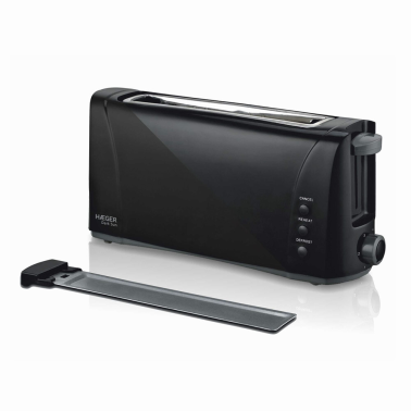 TO-100.007A TOSTADORA MULTIFUNCION RANURA EXTRA LARGA 1000W NEGRA DARKSUN HAEGER
