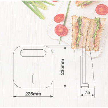 400065002 SANDWICHERA DOBLE 750W HAIDA VALINE