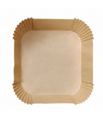 400091005 100ud BANDEJA PAPEL CUADRADA FREIDORA DE AIRE Ø16cm VASSARY