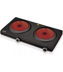 HP-02V.016A COCINA ELECTRICA VITROCERAMICA 2 PLACAS 2500W DOUBLE VITRO HAEGER