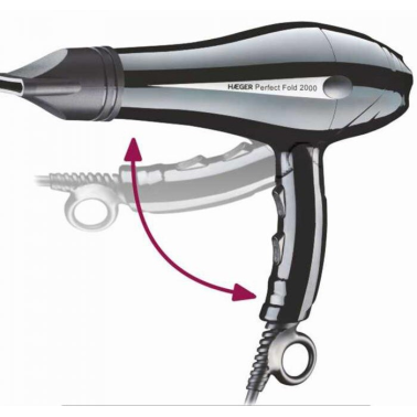 HD-200.012A SECADOR DE PELO PLEGABLE CON ACCESORIOS 2000W PERFECT FOLD HAEGER