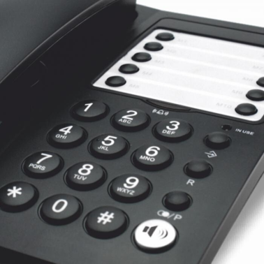 HG-1020 TELEFONO SOBREMESA NEGRO OFFICE HAEGER