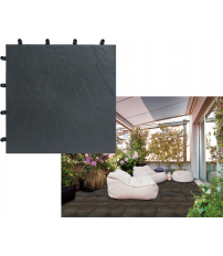 LOSETA BLACKNITE POLIPROPILENO INTERMAS 40X40 NEGRO