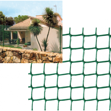 MALLA PLASTICA INTERMAS CUADRANET 23 VERDE ROLLO 25M