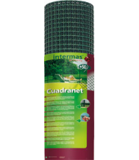 MALLA PLASTICA CUADRANET C-111 VERDE ROLLO 25 METROS