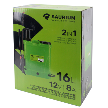 48523 16L PULVERIZADOR AUTOMATICO Y MANUAL C/LANZA