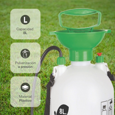 403015040 PULVERIZADOR MANUAL C/LANZA 8L NAVELIS