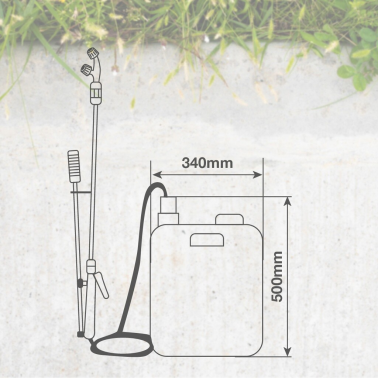 403015041 PULVERIZADOR MANUAL C/LANZA 16L NAVELIS