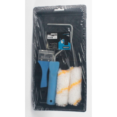 68406 JUEGO DE PINTURA BANDEJA PALETINA RODILLO Y RECAMBIO 100mm MADER