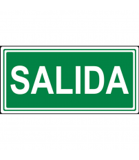 201095010 ADHESIVO LUMINARIAS DE EMERGENCIA SALIDA 200X75MM GSC