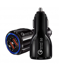 105515002 BL CARGADOR RAPIDO USB MECHERO DOBLE 2,4A GSC