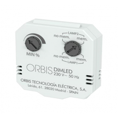 REGULADOR LUZ PARA CAJA MECANISMO DIMLED ORBIS