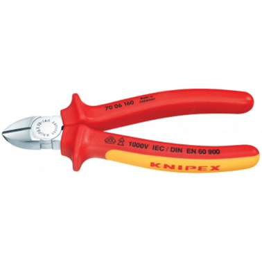 ALICATE KNIPEX CORTE DIAGONAL 7006-160MM 1000V