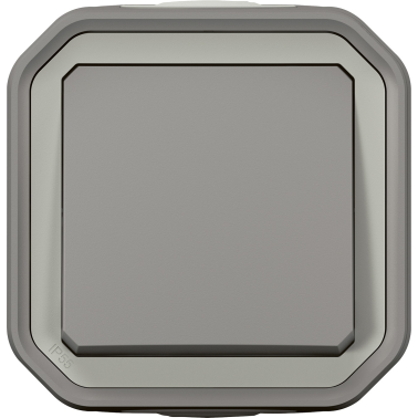 INTERRUP.PLEXO PULSADOR SUP GRIS
