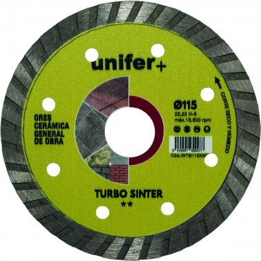 DISCO DIAMANTE TURBO SINTER WTSI115XX68