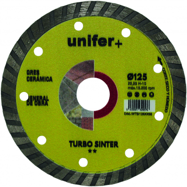 DISCO DIAMANTE TURBO SINTER WTSI125XX68